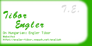 tibor engler business card